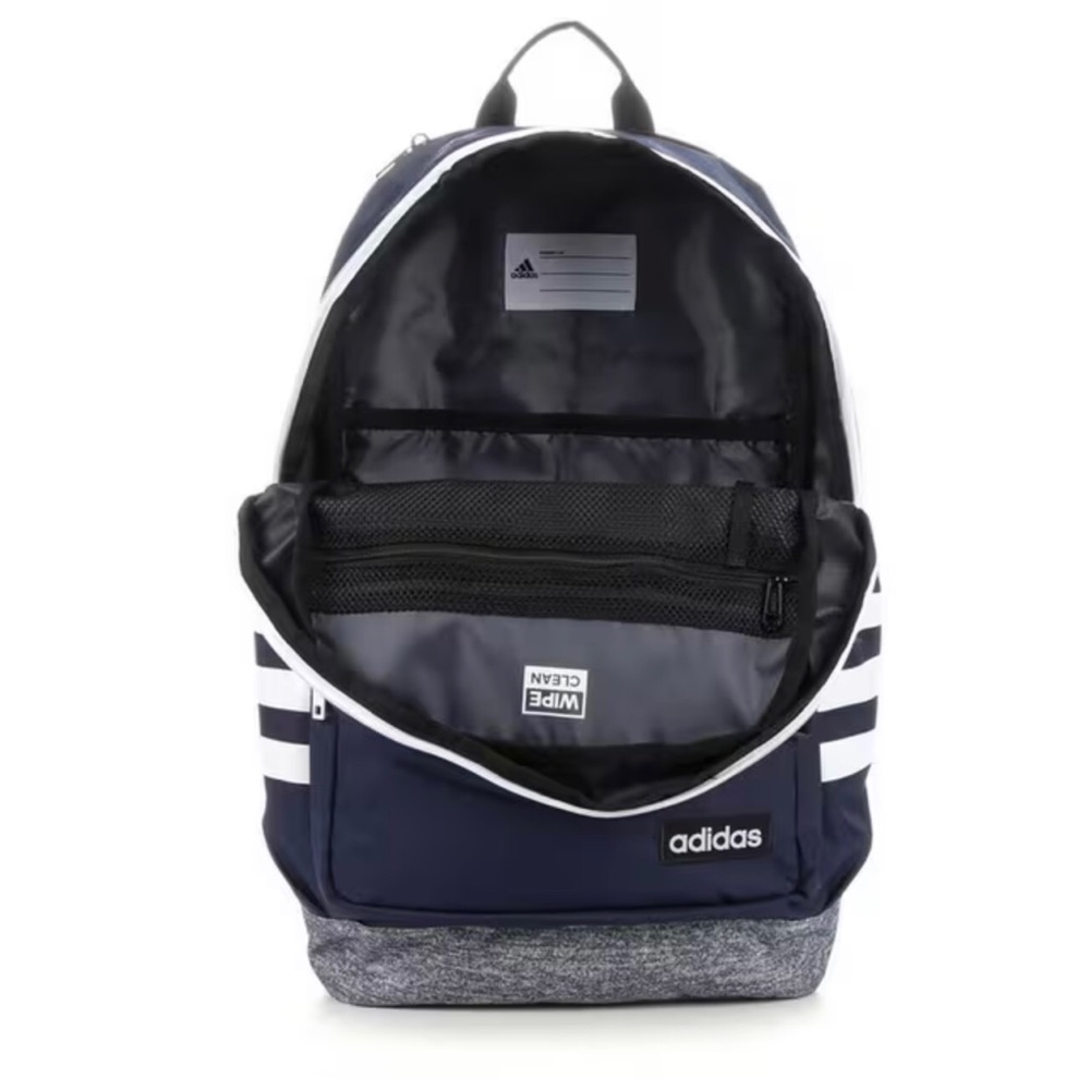 Adidas Classic 3 Stripes Backpack Euc - image 2